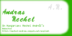 andras mechel business card